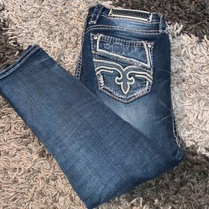 Rock Revival Caro Cropped Jean size 26 inseam 24 good cond